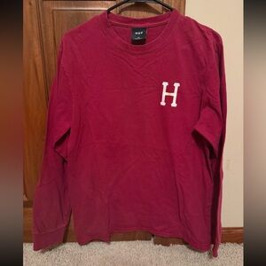Huf Red Long Sleeve Tee